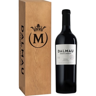 DALMAU Reserva Rotwein DOCa Rioja Flasche 75 cl in Holzbox