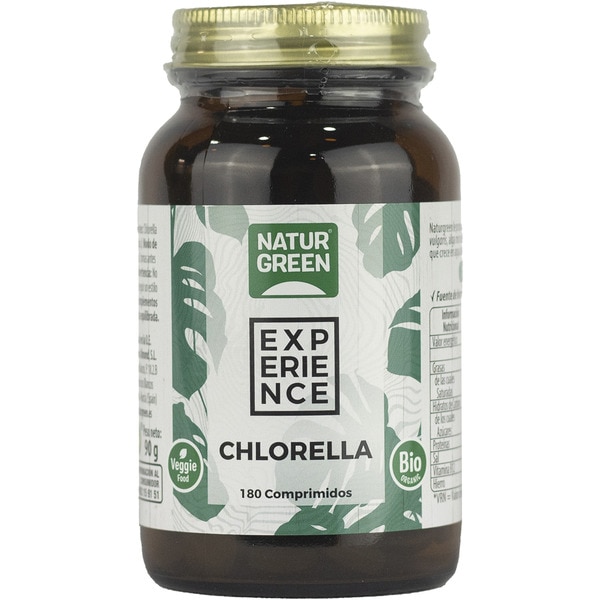 Experience Bio-Chlorella glutenfrei und laktosefrei zum Toxinabbau 180 Tabletten Behälter 90 g