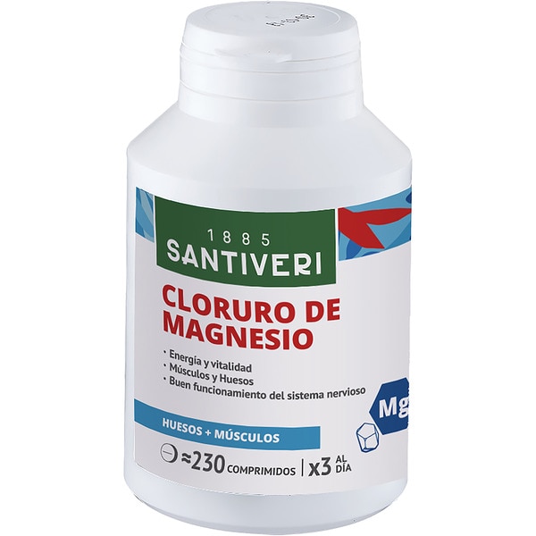 cloruro de magnesio músculos y huesos envase 230 comprimidos