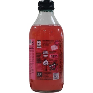 Kombucha bebida fermentada de té verde sabor a frutos rojos ecológica, sin gluten y vegana botella 250 ml baja en azúcar - Mun