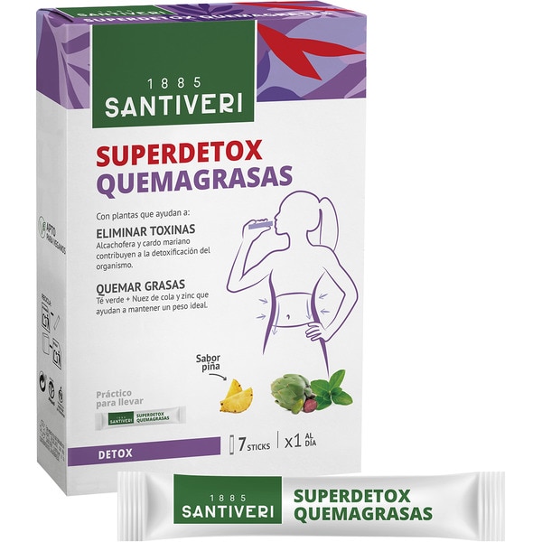 Superdetox Fettverbrenner Ananasgeschmack Box 7 Sticks