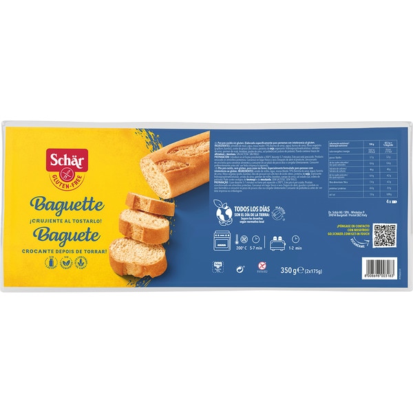 Knuspriges Baguette zum Toasten glutenfrei und laktosefrei Behälter 350 g