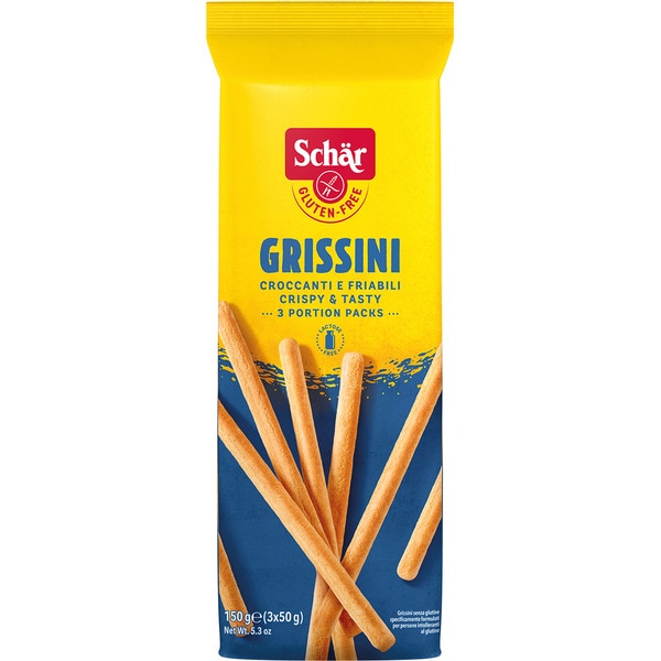 grissines sin gluten y sin lactosa envase 150 g