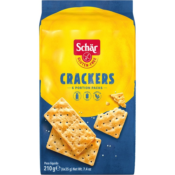 crackers sin gluten y sin lactosa envase 210 g