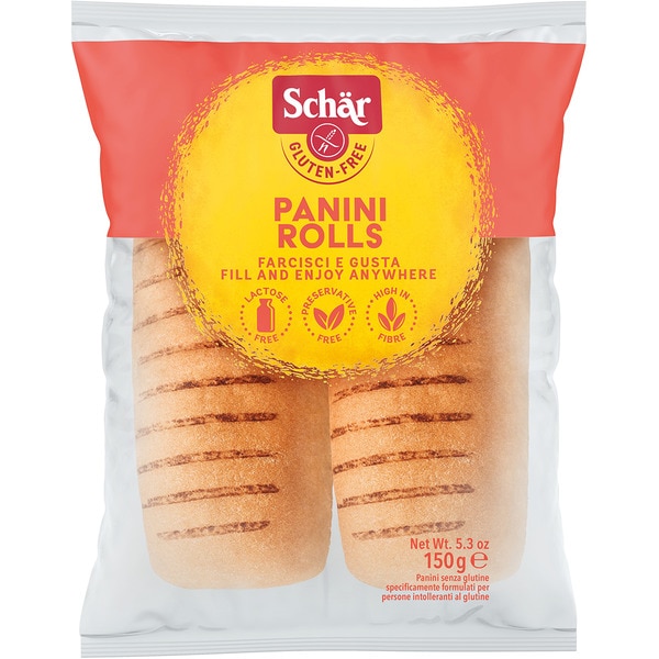 Panini Rolls gluten-free and lactose-free container 150 g