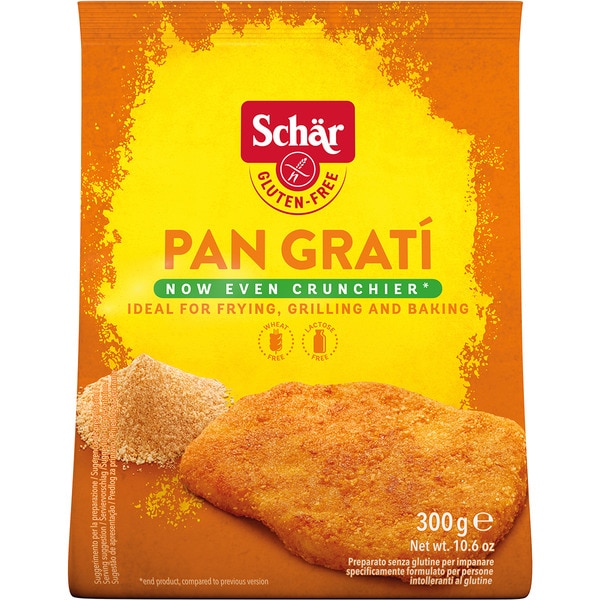 Pan rallado sin gluten y sin lactosa envase 300 g
