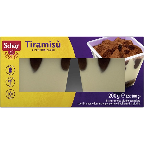 Tiramisu glutenfrei 2 Einzelportionen ohne Palmöl Karton 200 g