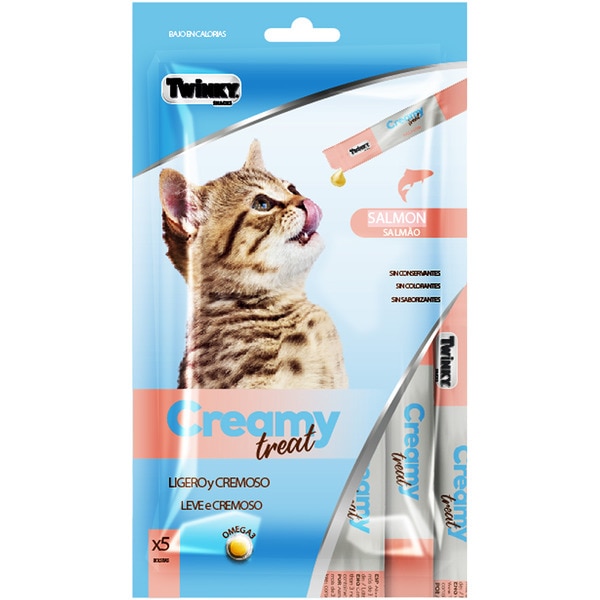 snack líquido para gatos con salmón 5x15 g Behälter 75 g