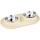 FRED&RITA comedero doble de silicona y acero inoxidable 2x11 cm capacidad 2x220 ml 1 unidad