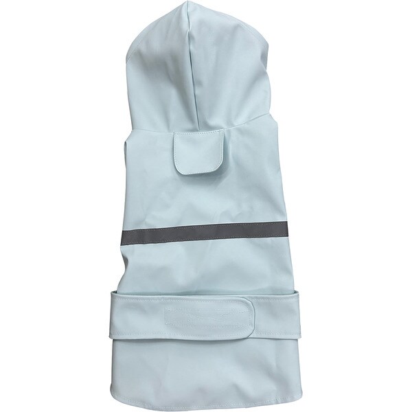 Hellblauer Hundeponcho mit Kapuze 35 cm 1 Einheit