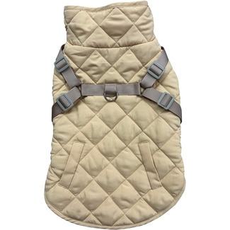 FRED&RITA yellow lightweight quilted parka with harness 30 cm 1 each