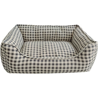 FRED&RITA grey basket cushion for dogs and cats 61x45x21 cm 1 each