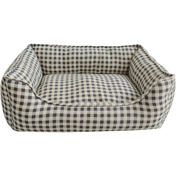 Hunde- und Katzenkorbkissen in Grau 61x45x21 cm 1 Einheit