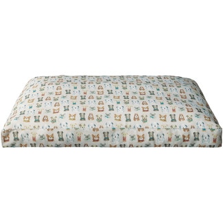 FRED&RITA dog and cat mattress with dog print 76x53x13 cm 1 each