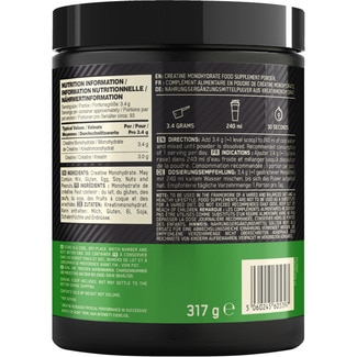 On creatina micronizada en polvo envase 317 g - Optimum Nutrition