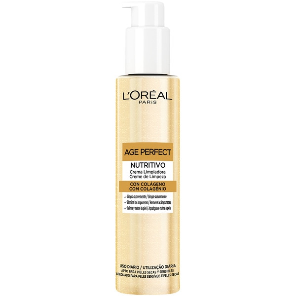 Age Perfect crema limpiadora con colágeno nutritiva Flacon 150 ml