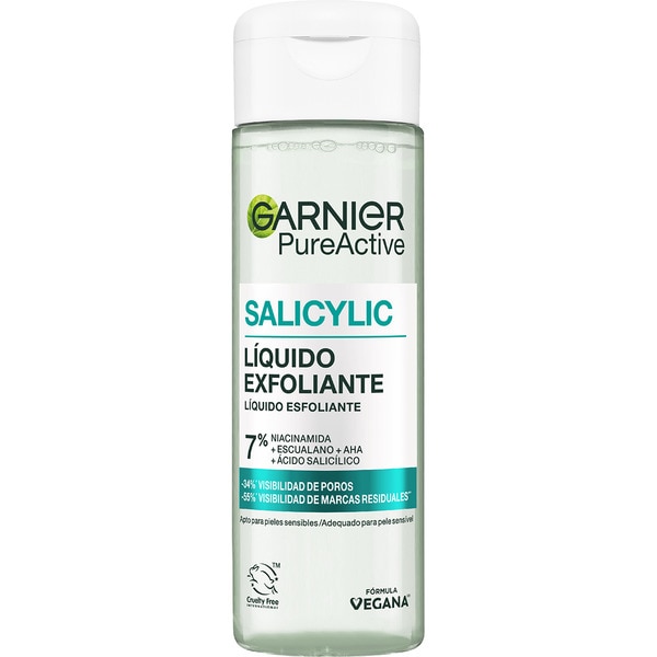 Pure Active exfoliante liquido Salicylic apto para pieles sensibles frasco 120 ml