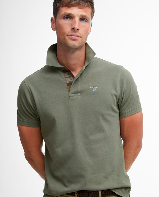Polo basico de hombre manga corta