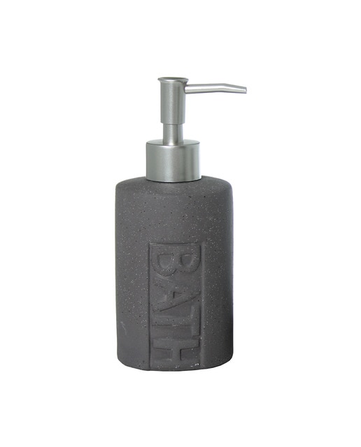 Dosificador baño ceramica gris