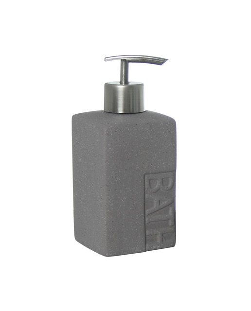 Dosificador baño ceramica gris