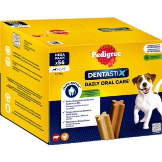 Snack para Cão Pequeno Dentastix Multipack 56 Sticks embalagem 880 g