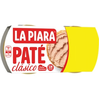 LA PIARA premium creamy classic pâté, gluten-free 2-pack tins 75 g
