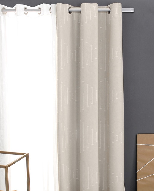 Cortina ollaos jacquard
