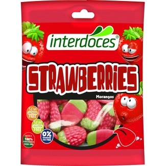 Interdoces Gomas Morangos embalagem 150 g