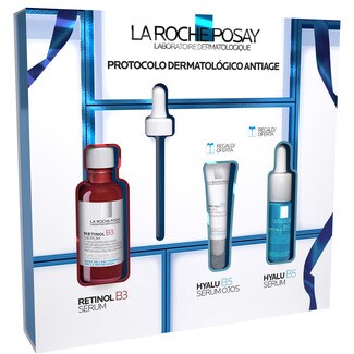 LA ROCHE POSAY Retinol B3 serum chest doser 30 ml + free eye contour serum + hyalu B5 serum