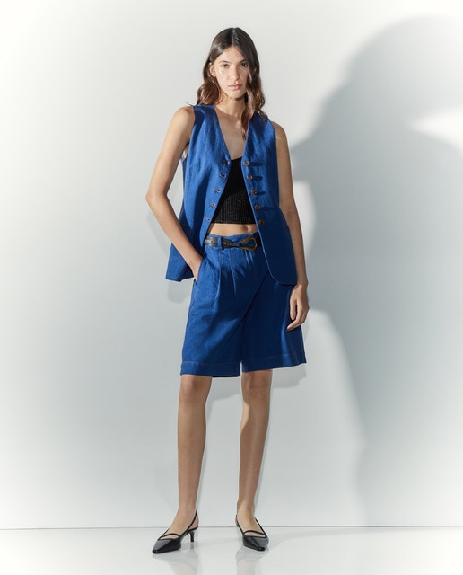 Bermuda de mujer lisa