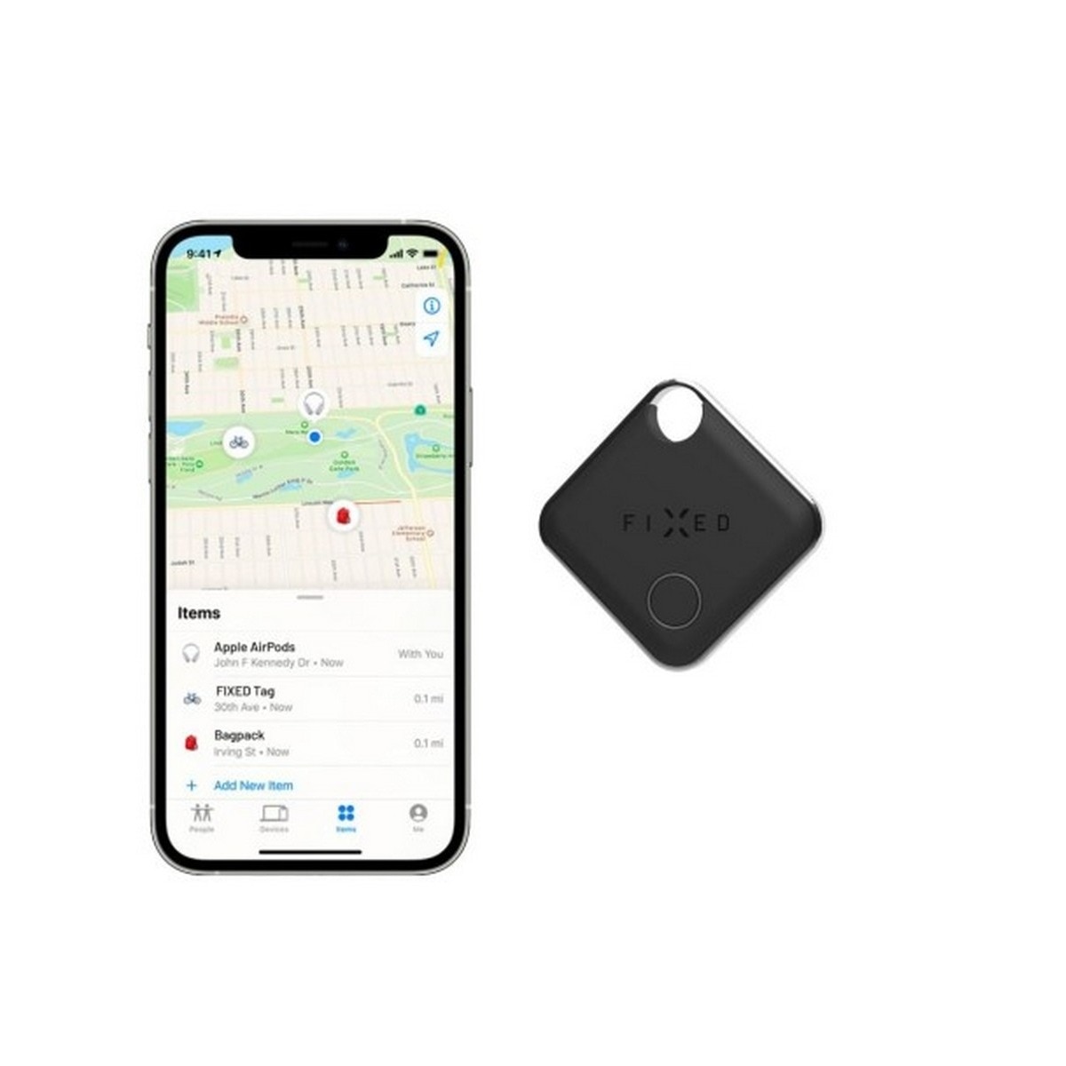 Smart Tag Fixed com suporte para "Find My" - Preto 4