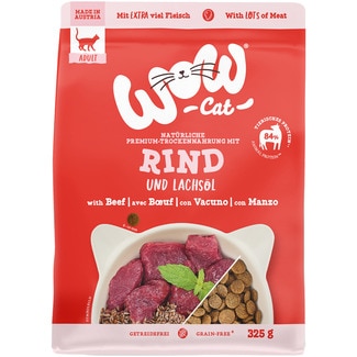 WOW cat food with beef container 325 g