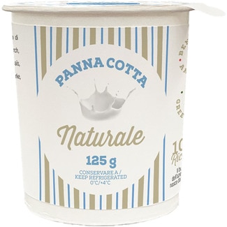 AZIENDA FUSERO natural panna cotta each 125 g