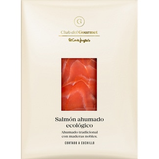 CLUB DEL GOURMET Organic sliced smoked salmon case 100 g