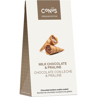 CONUS Milchschokoladenkonfekt mit Keksüberzug Karton 70 g