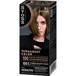 tinte coloración permanente color 6.1 con mascarilla de keratina Box 1 Einheit