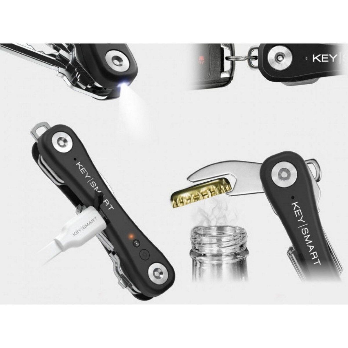 Porta-Chaves KeySmart iPro Find My - Preto 4