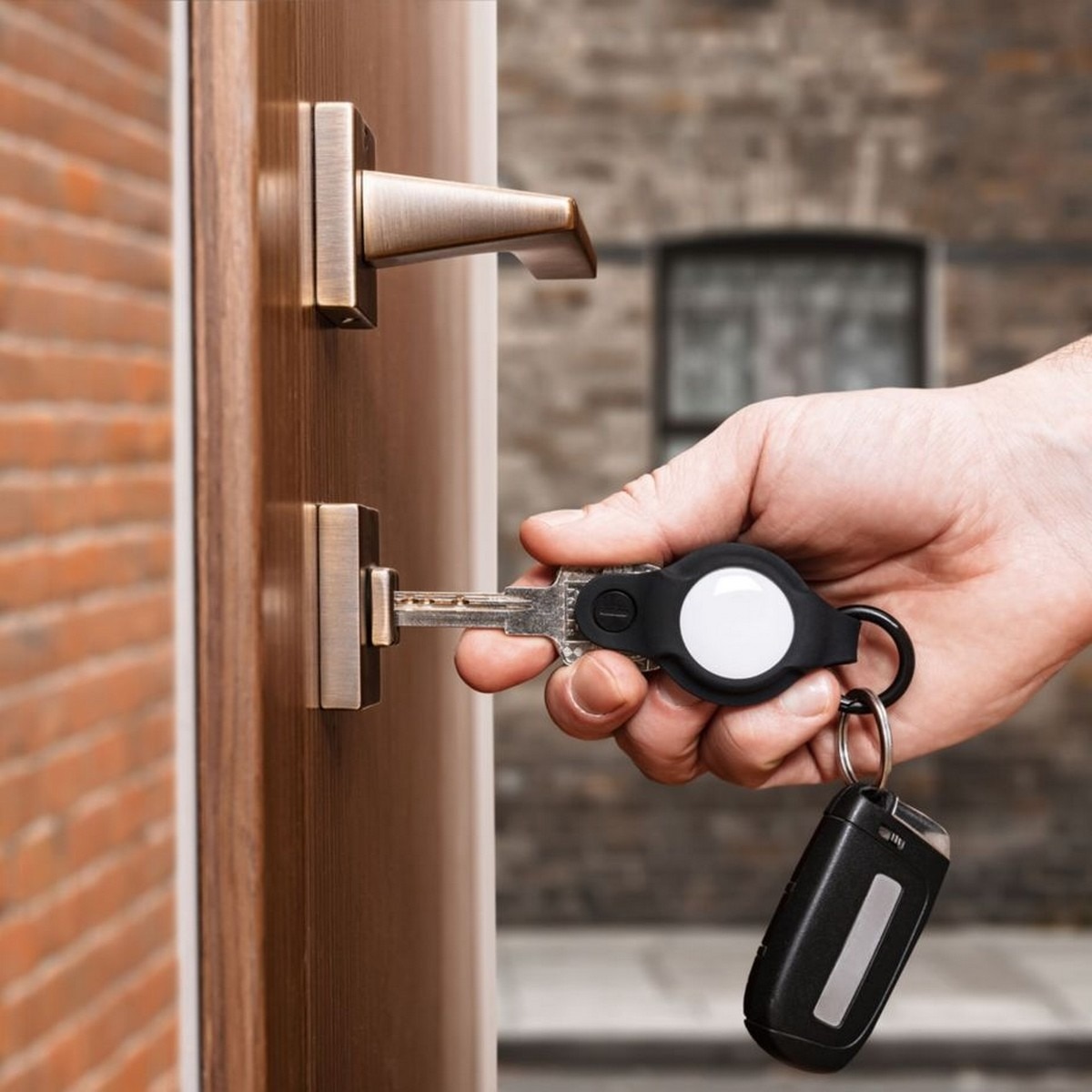 Porta-Chaves KeySmart AirTag Flex - Preto 5