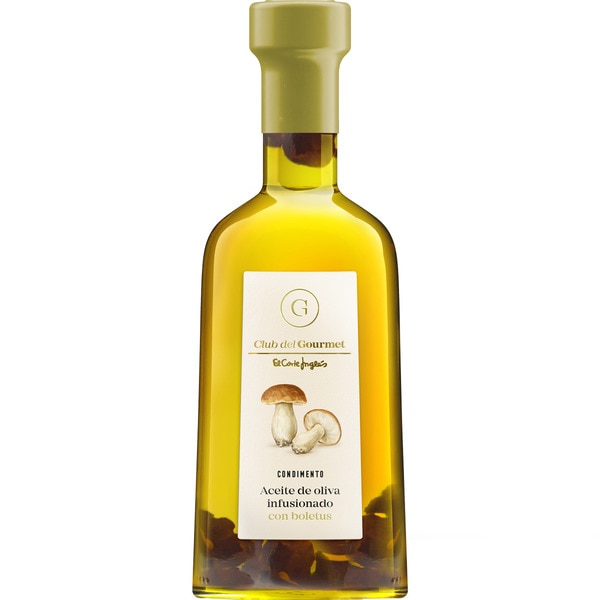 condimento de aceite de oliva infusionado con boletus botella 250 ml