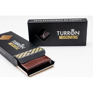 MOSCOVITAS DE RIALTO Feine Mandel-Sahne-Plätzchen mit Zartbitterschokoladenüberzug und Turrón Karton 250 g