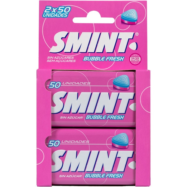 harte Bonbons glutenfrei und zuckerfrei rote Bubble Fresh 2er-Pack Dosen 35 g