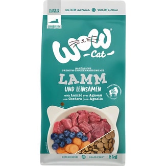 WOW senior cat food with lamb container 325 g