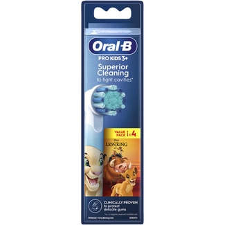 ORAL B recambio de cepillo dental Pro Kids 3+ Rey León blister 4 unidades