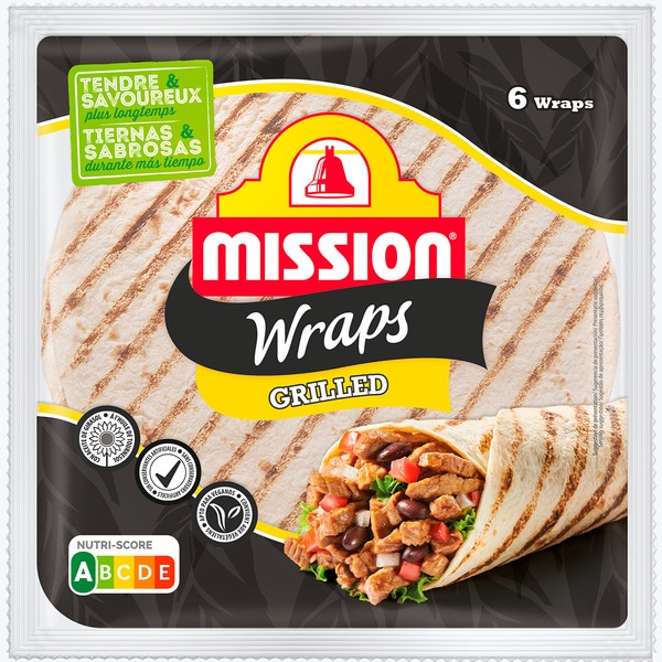 wraps a la parrilla 6 unidades bag 370 g