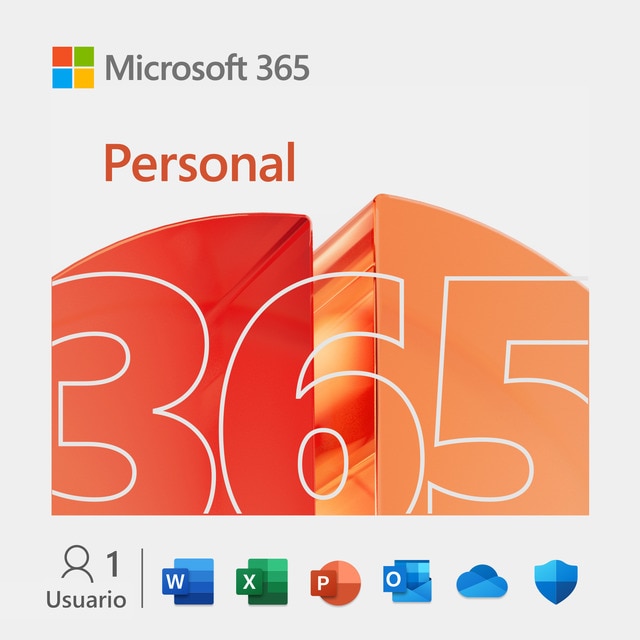 Microsoft 365 Personal Descarga Digital, 1 usuario, 1 año de suscripción, Multidispositivo