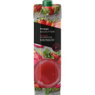 EL CORTE INGLES SELECTION Pleasure strawberry and dragon fruit juice drink with mint made from concentrate carton 1 l