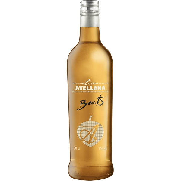 licor de avellanas botella 70 cl