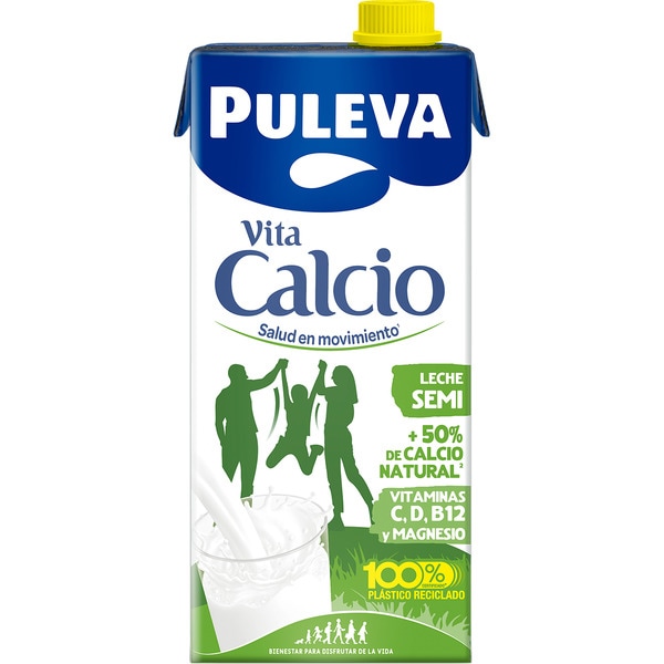 precios Puleva Leche Semidesnatada Enriquecida Con Calcio Brik 1 L en Hipercor