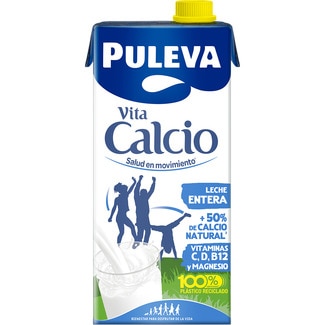 precios Puleva Leche Entera Enriquecida Con Calcio Brik 1 L en Hipercor