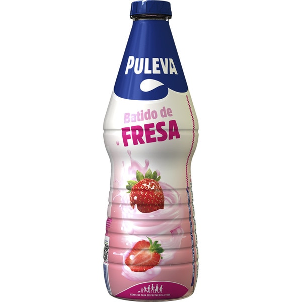 Erdbeer-Shake mit 90% Milch Glutenfrei Flasche 1 l